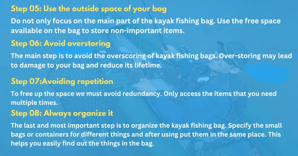 packing hack for kayak fishing bag 